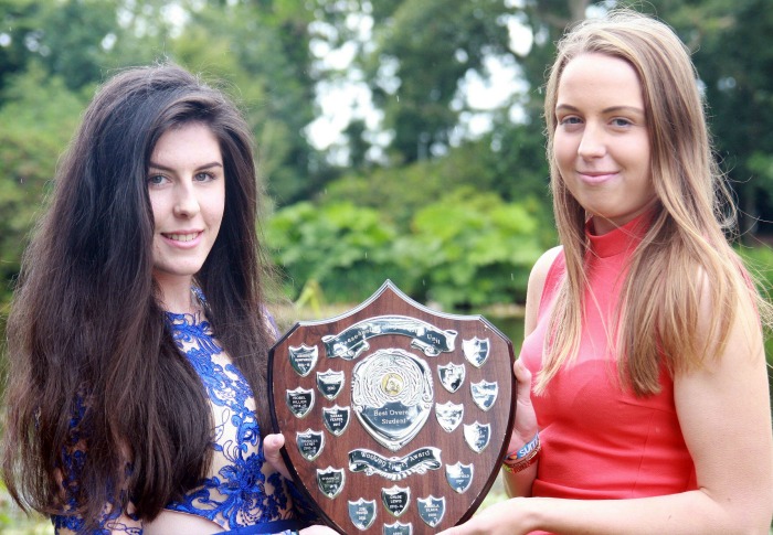 EQUINE L3 Horse Management Best Overall students Shannon Birt and Frances Lewis