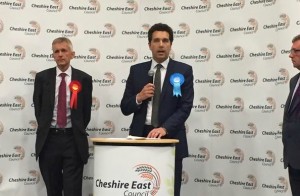 Edward Timpson beats Adrian Heald and Richard Lee in Crewe & Nantwich