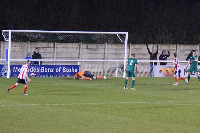 Elliot Whitehouse scores the first goal for Lincoln City FC