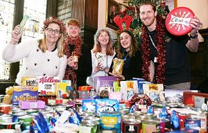 Reaseheath students donate 16 boxes to Nantwich Foodbank