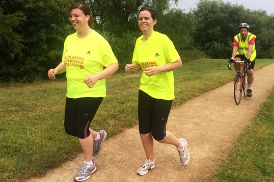 Emma Boffey with Kate Harper and Ben Reinhardt at Nantwich Lake