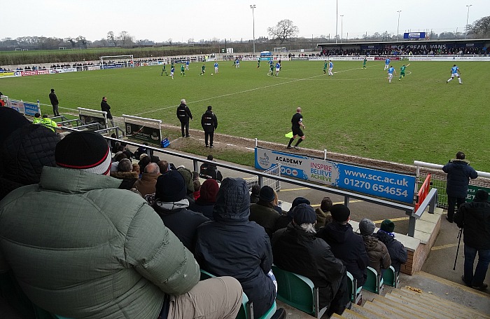 FA Trophy Quarter Finals match - view from main stand