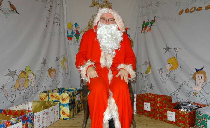 Father Christmas at the Cancer Research UK Christmas Fair