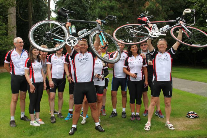 Fayrefield Foods staff on charity ride in aid of MRI scanner appeal