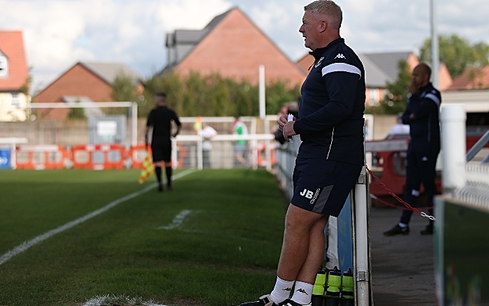 First-half - Assistant Manager Jay Bateman on the touchline (1)