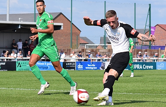 First-half - Bamber Bridge shoot at goal (1)