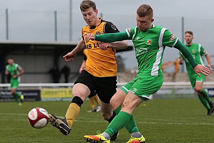 First-half - Danny Glover crosses the ball (1)