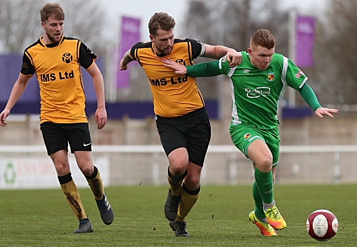 First-half - Danny Glover on the ball (1)