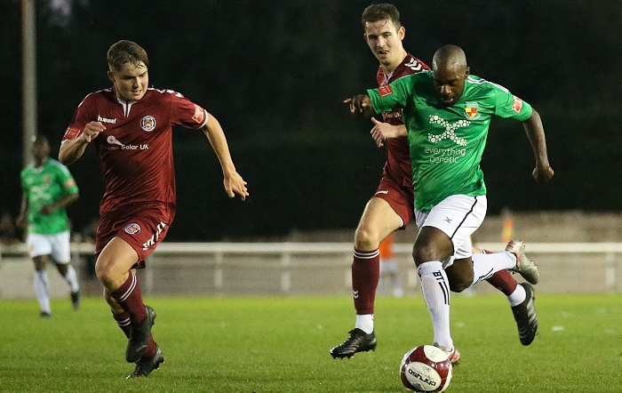 First-half - Joe Mwasile on the attack (1)