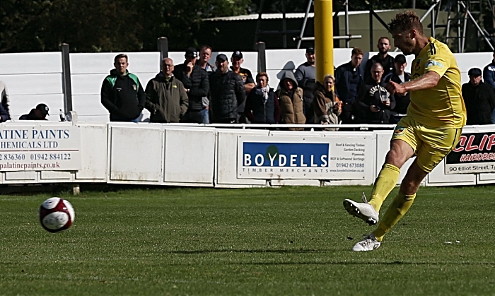 First-half - Nantwich goal - James Lawrie from long-range takes deflection (1)