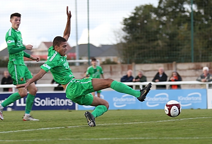 First-half - Nantwich goal - Troy Bourne with his his first ever goal for the Club (1)