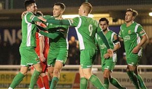 Nantwich Town keep promotion hopes alive with 2-0 win over Bamber Bridge