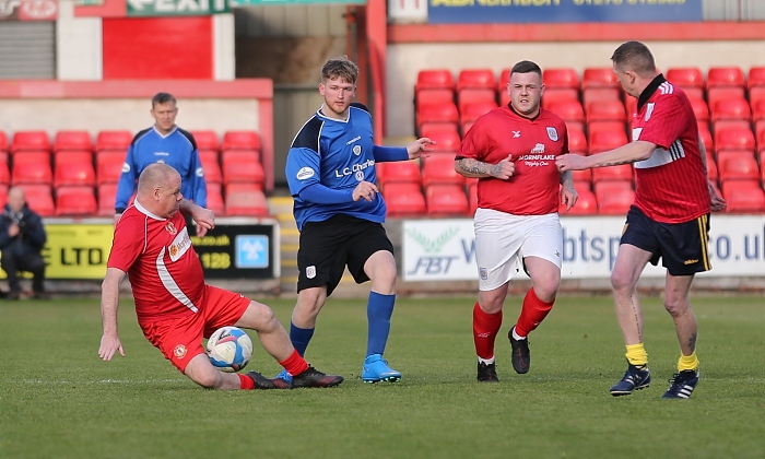 First-half - players fight for the ball (1)