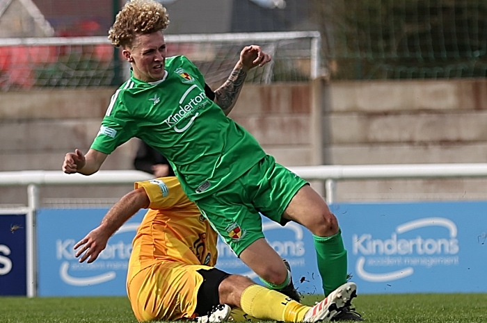 First-half - third Nantwich goal - Luke Walsh with his second goal (1)
