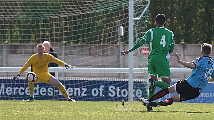 First-half - winning goal - substitute Jiri Boula fires across Lloyd Allinson to score (1)