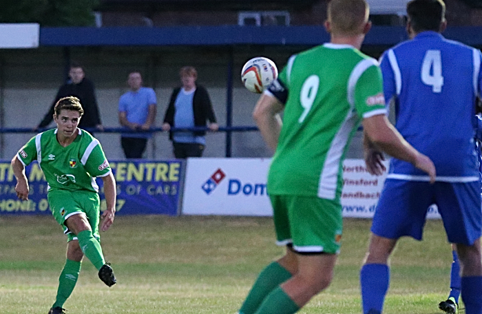 Fourth Nantwich goal - Harry Cain scores from distance into the top corner (1)