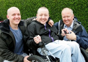 Fryatt family - Iain, with brother Callum and Dad, Graham