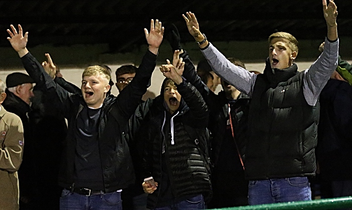 Full-time - Dabbers fans celebrate victory (1)