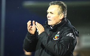 Full-time - Nantwich Town FC Manager Dave Cooke thanks the fans