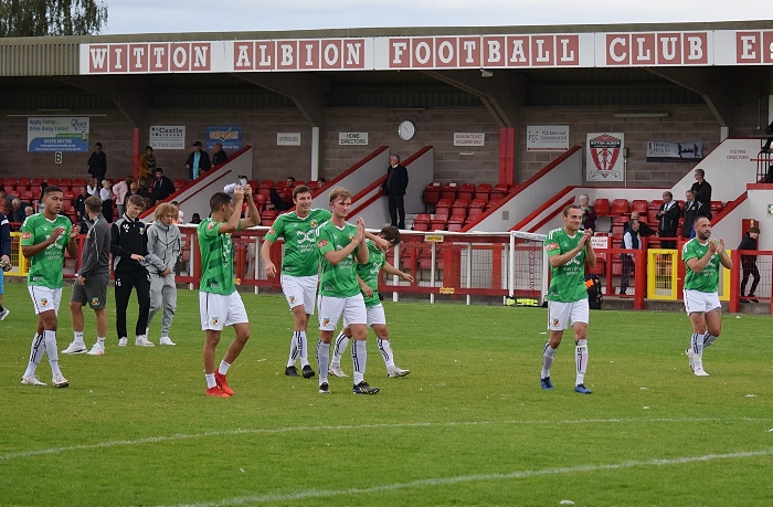 Full-time - Nantwich Town players thank travelling fans (1)