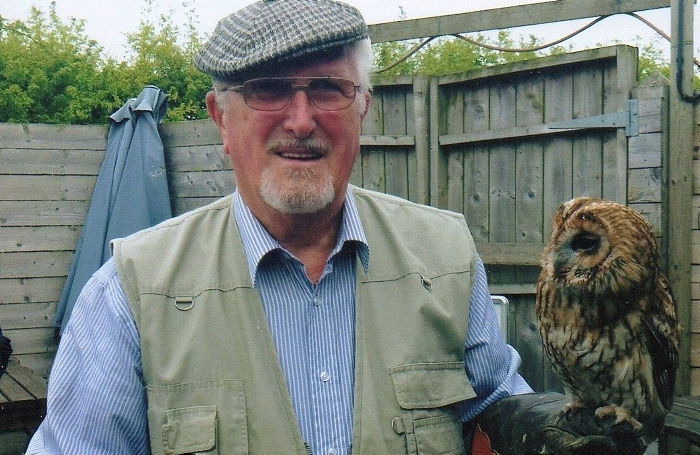 George Telford - with a tawny owl (1)