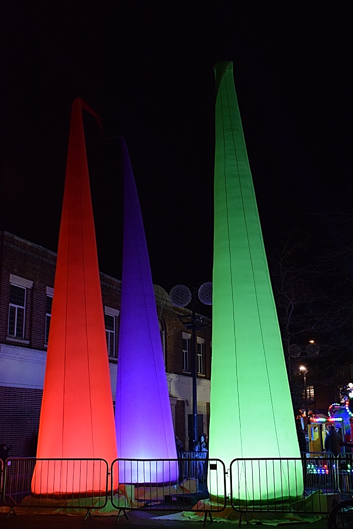 Giant inflatable lights at Market Square (1)