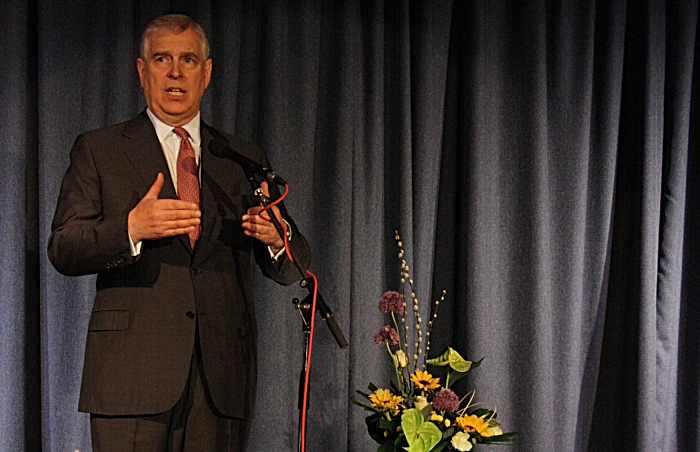 HRH Duke of York addresses students and their parents