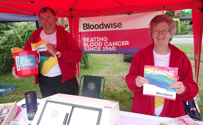 Hankelow village fete, Bloodwise - Summer Prize Draw stall - Mike and Liz Boffey