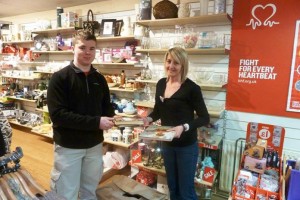 Nantwich teenager issues appeal for town’s British Heart Foundation shop