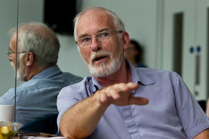 Ian McIlhenney Stones In His Pockets Rehearsal by Patrick Redmond