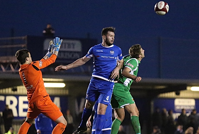 James Lawrie wins the header (1)