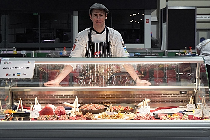 Jason Edwards with his completed display at WorldSkills UK finals (1)