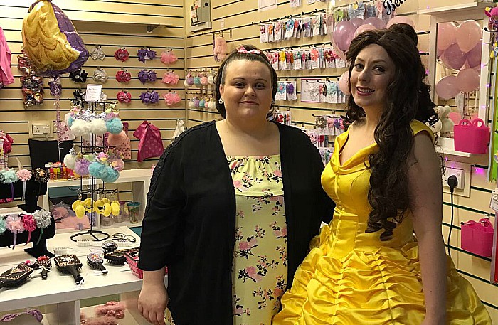 Jodie and Disney Belle Princess at Bella's Bows