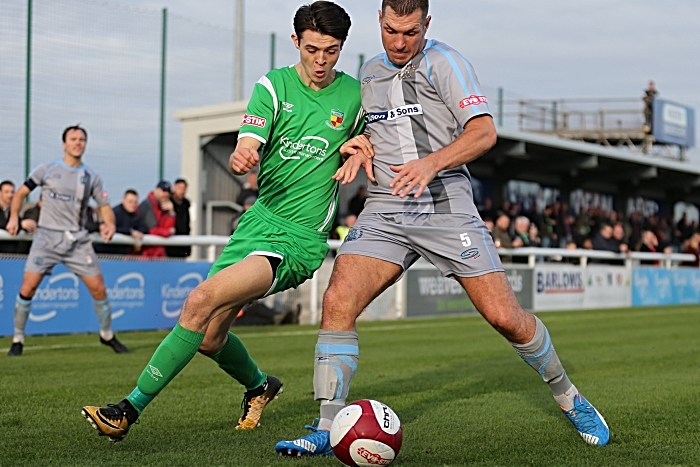 Joe Malkin challenges for the ball (1)