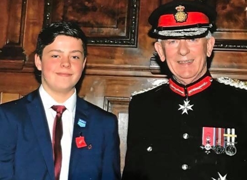 Joe Rowlands and Lord Lieutenant of Cheshire featured