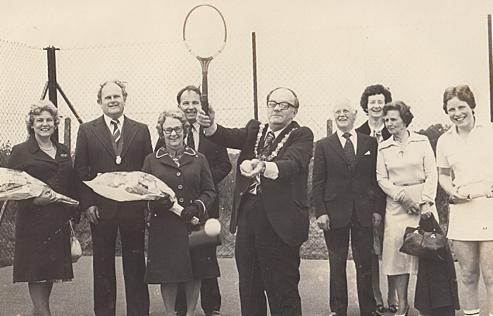 John White - Mayor of Crewe & Nantwich Cllr Cyril Peake officially opens WJTC on Saturday 16th June 1979 - Frank Tew and John White in the background (1)