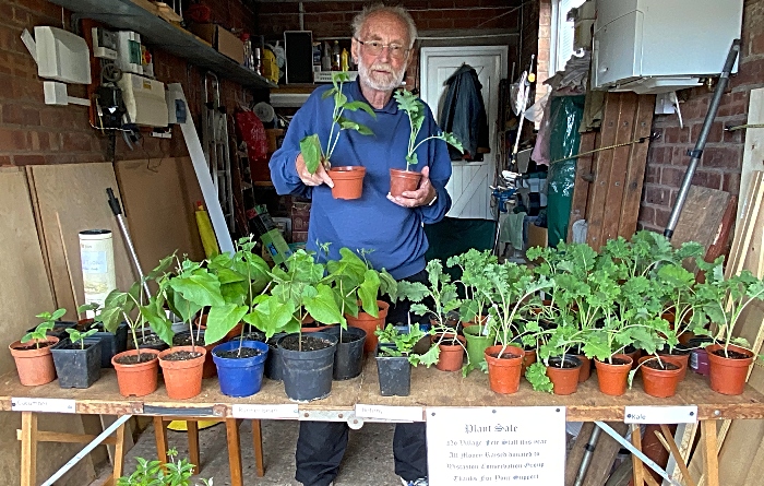 John Wood at his Wistaston Conservation Group plant sale (1)