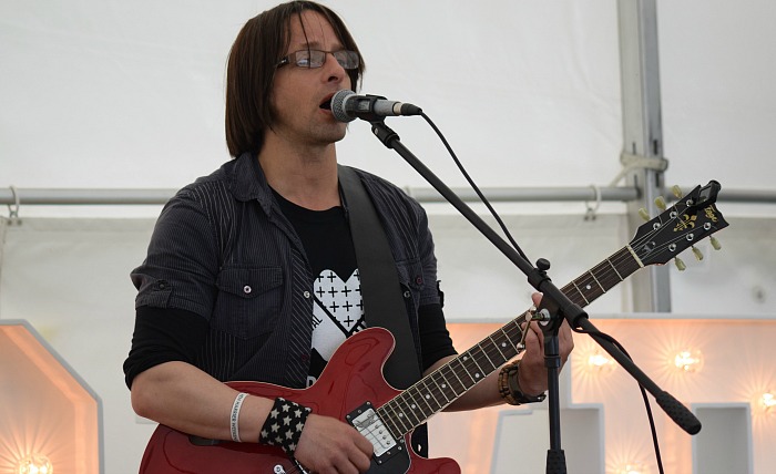 Jonathan Tarplee from Nantwich performs on the RedShift Events Community Stage