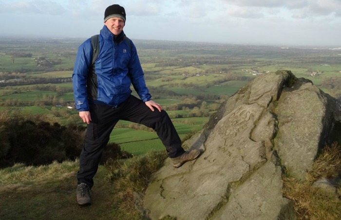 Jonathan White at The Cloud near Congleton Cheshire