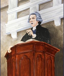 Joseph Priestley in his pulpit by Les Pickford 768 (1)