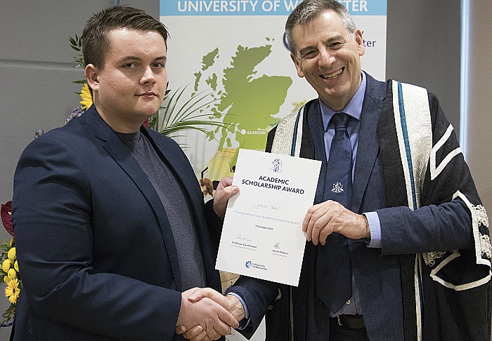 Joshua Ollier and university of worcester scholarship