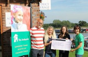 Aqueduct Marina staff raise £4,500 for The Joshua Tree