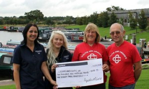 Marina staff near Nantwich raise £2,000 for Crohns charity
