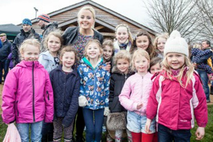 Kate and village kids - Bunbury playground