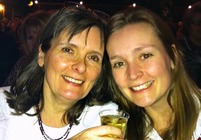 Kay and Louise Maple, shaving heads for cancer