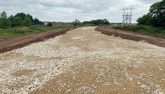 Kingsbourne spine road at Reaseheath Roundabout (1) (1)