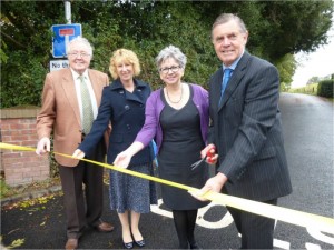 Councillors unveil new lane for Wingate Children’s Centre in Wrenbury