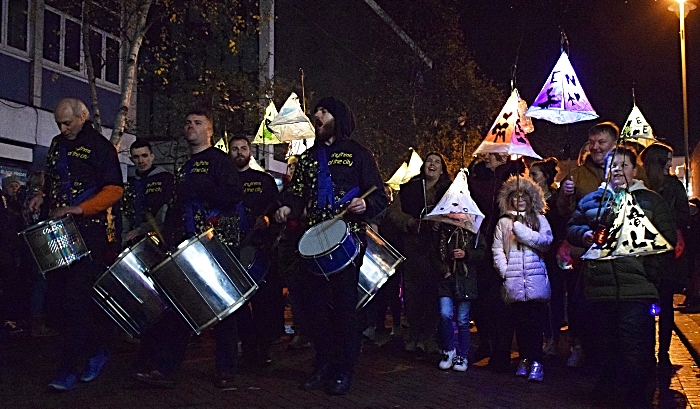 Lantern parade approaches Memorial Square (1)