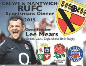 England star Lee Mears guest at Crewe & Nantwich RUFC dinner