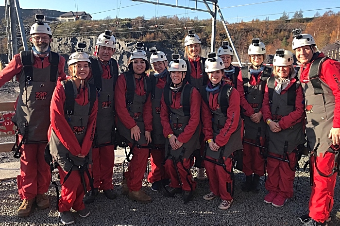 Leighton pancreatic cancer support group took on the World's Fastest Zipline 4